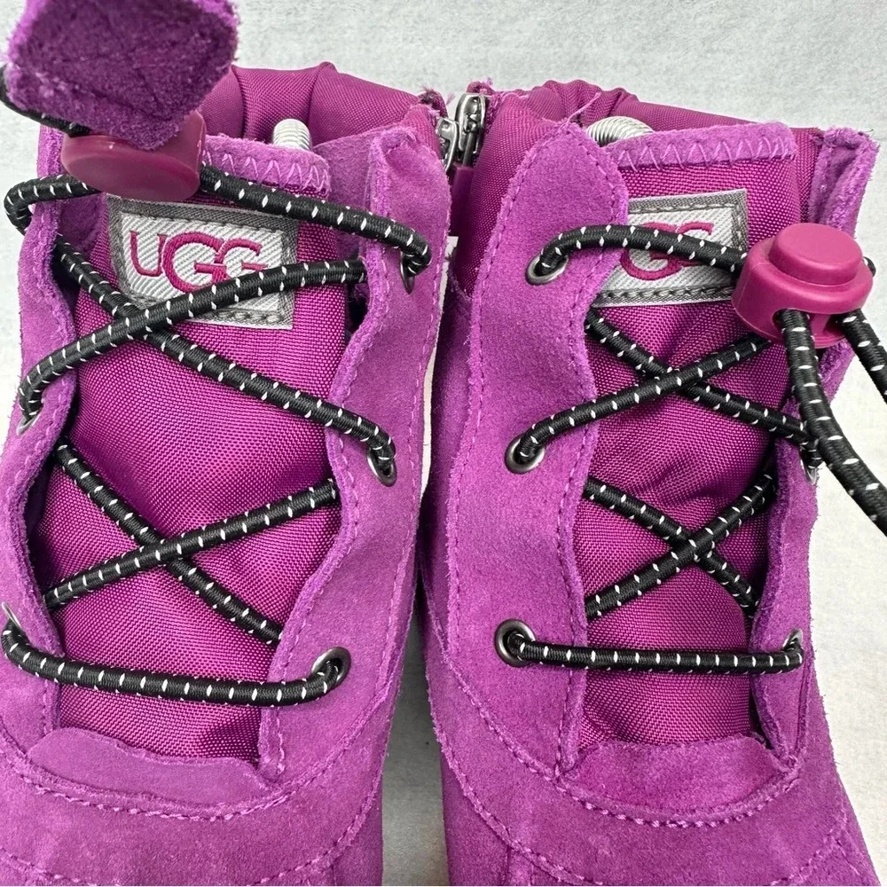 UGG Kids' Turlock Waterproof Snow Boot In Sweet Plum. Sz: 6